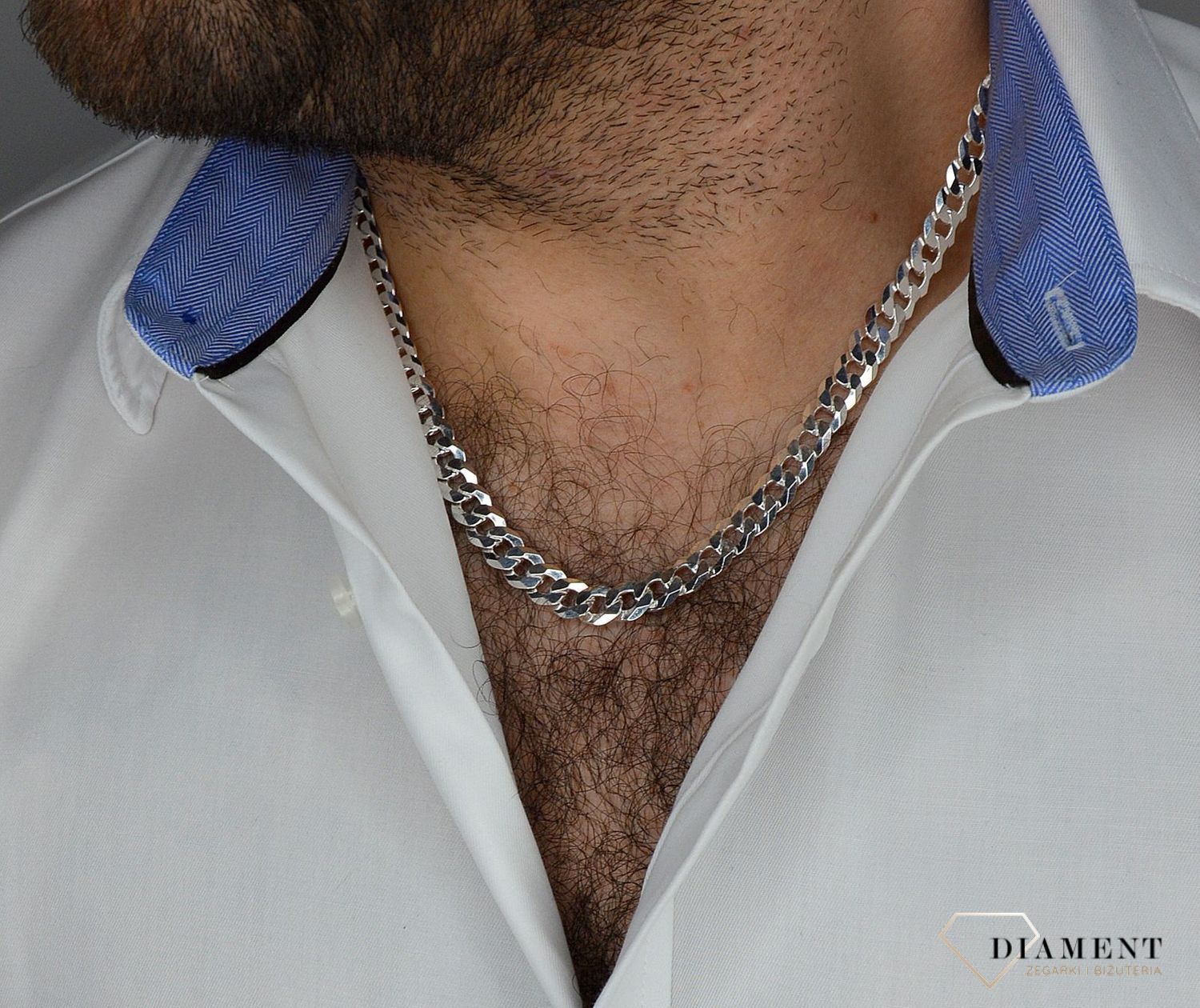 Srebrny łańcuszek Pancerka DIA-LAN-759977-180-925 7mm próba 925.  (1).jpg